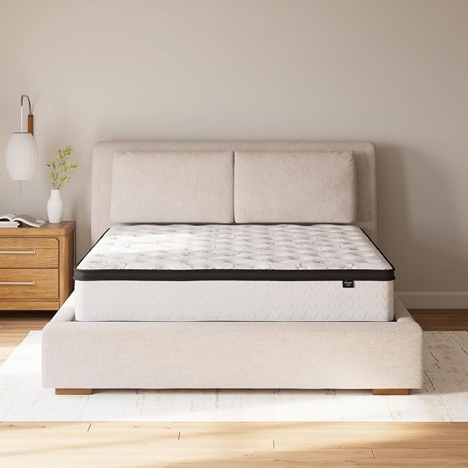 Signature Design by Ashley Chime Hybrid Twin 12" Mattress with Gel Memory Foam, Medium Firm, Pressure Relief, Fiberglass Free Mattress in a Box