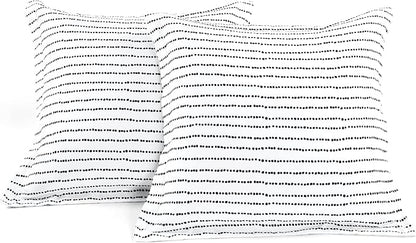 Lush Decor Hygge Geo Reversible 5 Piece Comforter Set, Full/Queen, Black & White