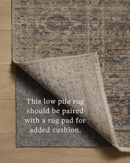 Loloi Amber Lewis Molly Collection MOL-04 Navy/Blush 11'-6" x 15'-6" Low Pile Area Rug