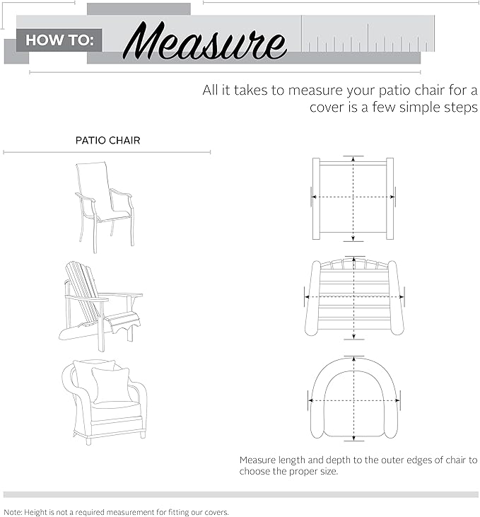 Classic Accessories Ravenna Water-Resistant 38 Inch Patio Lounge Chair Cover, Patio Furniture Covers