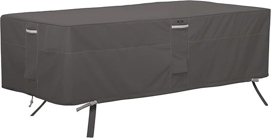 Classic Accessories Ravenna Water-Resistant 72 Inch Rectangular/Oval Patio Table Cover, Outdoor Table Cover