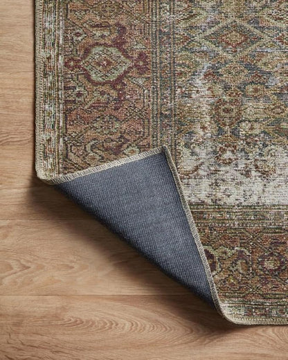 Loloi Amber Lewis Georgie Collection GER-07 Moss/Salmon 10'-0" x 14'-0", .19" Pile Height, Area Rug