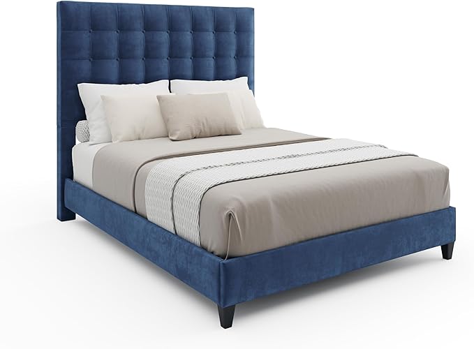 Navy Sutton King Headboard