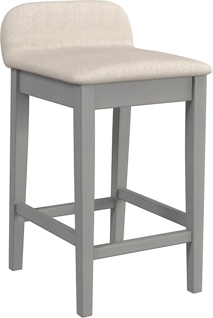 Hillsdale Furniture Maydena Wood Counter Height Stool, Distressed Gray