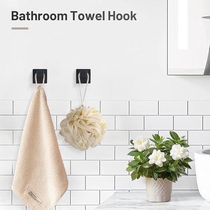 YACVCL Matte Black Bathroom Hardware Set,10 Pieces Towel Bar Set,Towel Holder Set for Bathroom SUS304 Stainless Steel Wall-Mounted Towel Rack Set,23.6 Inch Black Bathroom Accessories