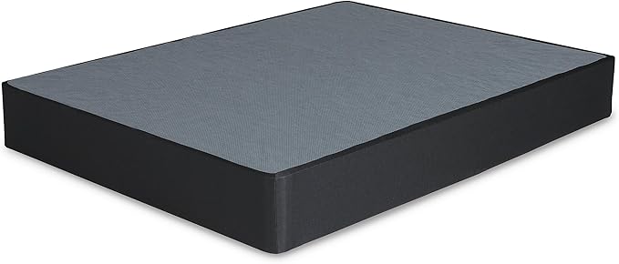 Signature Design by Ashley 10" Mattress Box Spring with Metal Foundation, Sturdy and Durable, Ready to Assemble, Parts and Tools Included, Full, Removable Black Fabric Cover