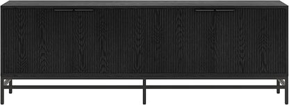 Henn&Hart Montello TV Stand, 70" Wide, Black