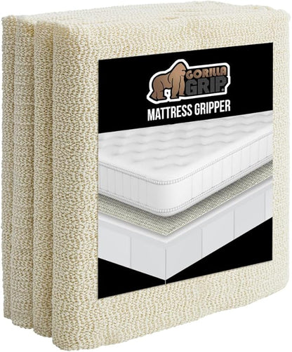 GORILLA GRIP Original Mattress Slide Stopper and Gripper, King, Keep Bed and Topper Pad from Sliding for Sofa, Beds, Chair Cushion, Mattresses, Easy Trim, Slip Resistant, Grips Helps Stop Slipping