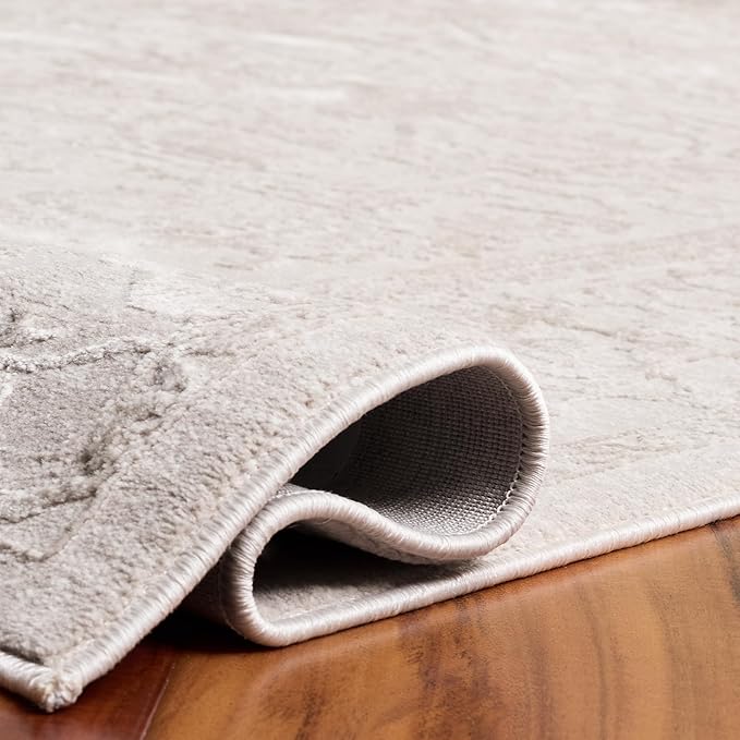 SAFAVIEH Area Rug 10x14 - Reflection Collection - Large - Cream & Ivory, Non-Shedding & Easy Cleaning, Ideal for Living Room, Bedroom (RFT665D)