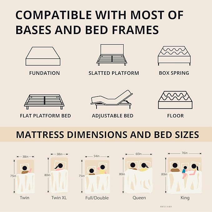 EGOHOME 12 Inch Twin Memory Foam Mattress for Back Pain, Cooling Copper Gel Bed in a Box, Foam Made in USA, CertiPUR-US Certified, Therapeutic Medium Firm, Daybed 38x75x12 Black