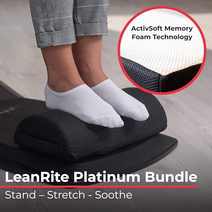 Standing Desk Chair – Ergonomic Stool for Active Sitting & Posture Support | Adjustable Height Sit Stand Chair for Home Office Elite Upgraded Version with 3 Bonus Accessories