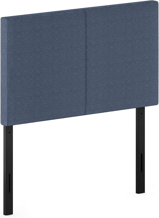 Furinno Roanne Upholstered Headboard, Twin, Denim