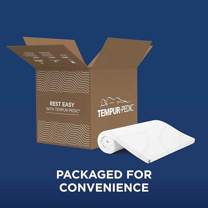 TEMPUR-Adapt (Supreme) 3" Memory Foam Mattress Topper, Full, White