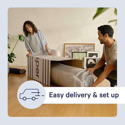 Casper Sleep Original Foam King Mattress – Medium Firm Feel with Zoned Support – Motion Isolation – Breathable, Cooling Memory Foam – 100-Night Trial – CertiPUR-US
