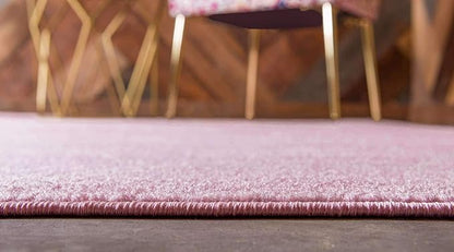 Unique Loom Trellis Frieze Collection Area Rug - Geometric (6' 1" x 9', Light Pink/ Ivory)