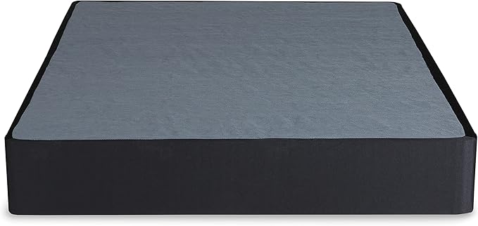 Signature Design by Ashley 10" Mattress Box Spring with Metal Foundation, Sturdy and Durable, Ready to Assemble, Parts and Tools Included, Full, Removable Black Fabric Cover