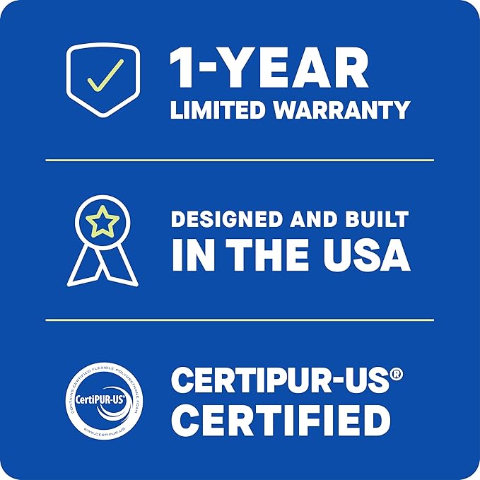 Sealy Dreamlife 1.5” Gel Memory Foam Twin Mattress Topper with SealyComfort Gel Foam, 1 Year Limited Warranty, Made in The USA
