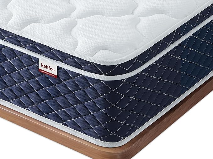 Queen Size Mattresses, Cushion Firm 12 Inch Hybrid Mattress for Couples, 700+ Pocket Coils for Motion Isolation & Dual Cooling Zones, CertiPUR-US Certified Foam Bed in A Box, 100 Days Trial