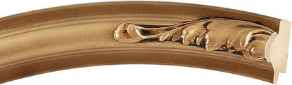 OVALCREST Oval Beveled Wall Mirror for Home Decor - Florence Style - Desert Gold - 44" x 34"
