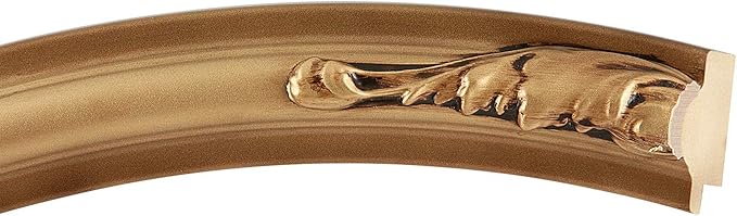 OVALCREST Oval Beveled Wall Mirror for Home Decor - Florence Style - Desert Gold - 40" x 28"