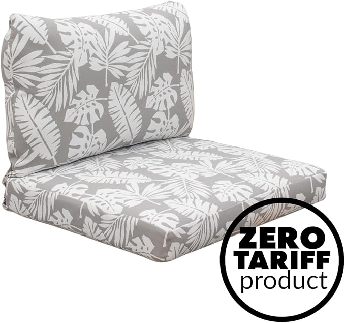 Tommy Bahama Deep Seating Lounge Cushion, 26" X 30" X 4", Tropical Chrome