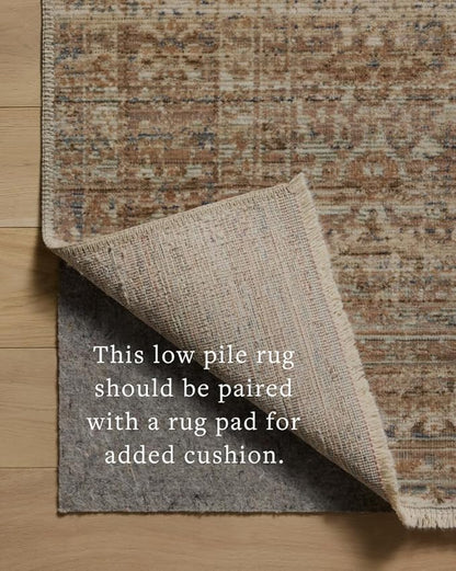 Loloi Amber Lewis Molly Collection MOL-01 Natural/Denim 2'-3" x 3'-10" Low Pile Accent Rug