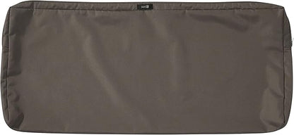 Classic Accessories 62-014-TAUPE-EC Ravenna Bench/Settee Cushion, 1 Count (Pack of 1), Dark Taupe, Patio Loveseat Cushion