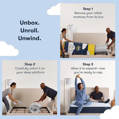 Serta Sleeptrue Firm 12" Twin Memory Foam Mattress in a Box, Cooling, Breathable, and Pressure Relieving - 100 Night Trial, CertiPUR-US Certified and 10 Year Limited Warranty