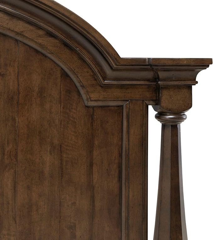 Liberty Furniture Arden Road King Arched Poster Bed Headboard - Satin Cherry