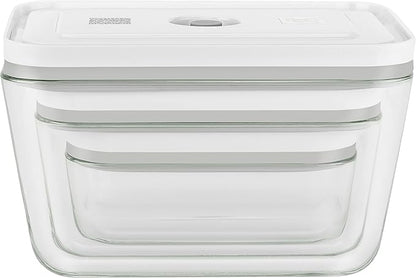 ZWILLING Fresh & Save 3-pc Glass Food Storage Container, Meal Prep Container- Assorted Sizes