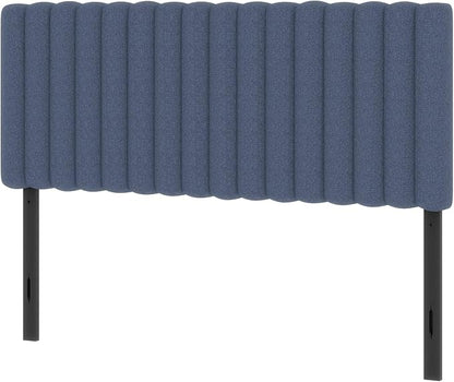 Full Size Upholstered Headboard Only, Channel Tufted Headboard with Adjustable Height, Easy Assembly, Navy Blue