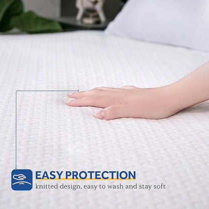 Sealy Heated Mattress Pad Full Size 54x75 Inch, Zone Heating Electric Bed Warmer with Deep Pocket, 10 Heat Setting Controller & 1-12 Hours Auto Shut Off, Knitted Breathable Heated Mattress Cover