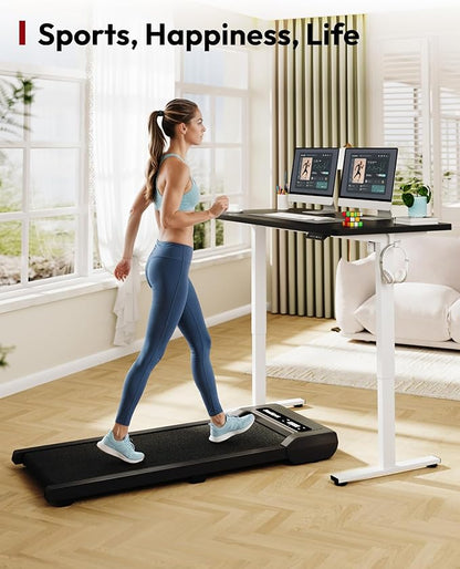 SANODESK Electric Standing Desk 60 x 24 Inches Whole-Piece Desktop Height Adjustable Stand Up Desk w/6-Button Controller Ergonomic Computer Desk for Home Office, White Frame + Black Tabletop