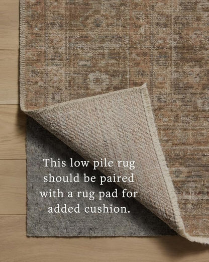 Loloi Amber Lewis Molly Collection MOL-06 Gold/Blue 5'-3" x 7'-9" Low Pile Area Rug