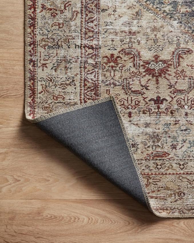 Loloi Amber Lewis Georgie Collection GER-04 Teal/Antique 3'-0" x 12'-0", .19" Pile Height, Runner Rug