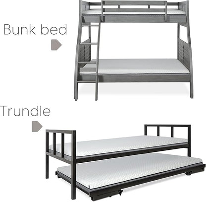 Milliard 5 in. Deluxe Memory Foam Mattress Twin, Dual-Sided - for Bunk Bed, Daybed, Trundle or Folding Bed Replacement (2 Pack)