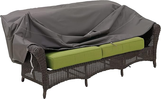 Classic Accessories Ravenna Water-Resistant 104 Inch Patio Sofa/Loveseat Cover, Patio Furniture Covers