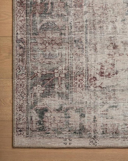 Loloi Amber Lewis Georgie Collection GER-08 Lagoon/Beige 5'-0" x 7'-6", .19" Pile Height, Area Rug