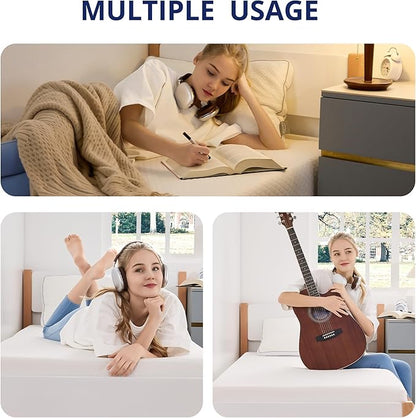 Twin Mattress 8 Inch Green Tea Memory Foam Mattress for Cool Sleep & Pressure Relief, Medium Feel Support, Fiberglass Free, Bed in a Box, Removable Washable Cover, CertiPUR-US Certified