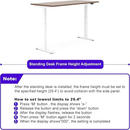 Adjustable Height Executive Standing Desk | Dual Motor Electric Sit-Stand Workstation with 4 Memory Handsetctric Sit-Stand Desk with Lockable Storage (1, U-Shape)