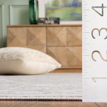 SAFAVIEH Area Rug 10x14 - Reflection Collection - Large - Cream & Ivory, Non-Shedding & Easy Cleaning, Ideal for Living Room, Bedroom (RFT665D)