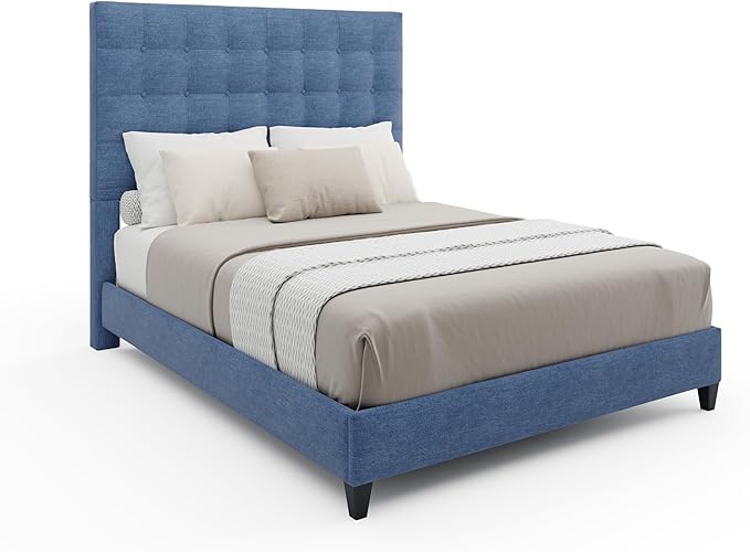 Blue Sutton King Headboard
