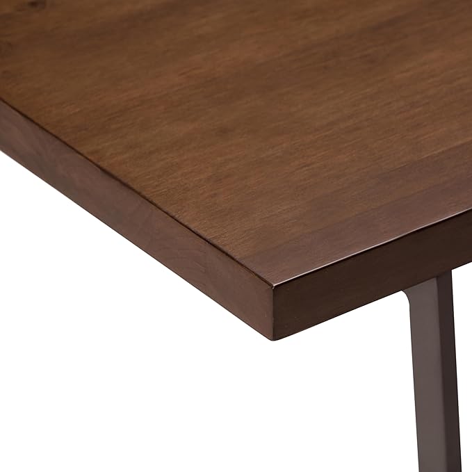 SIMPLIHOME Ryder SOLID WOOD Modern Industrial 66 inch Wide Writing Office Desk in Natural Aged Brown for the Office Desk, Writing Table, Workstation and Study Table
