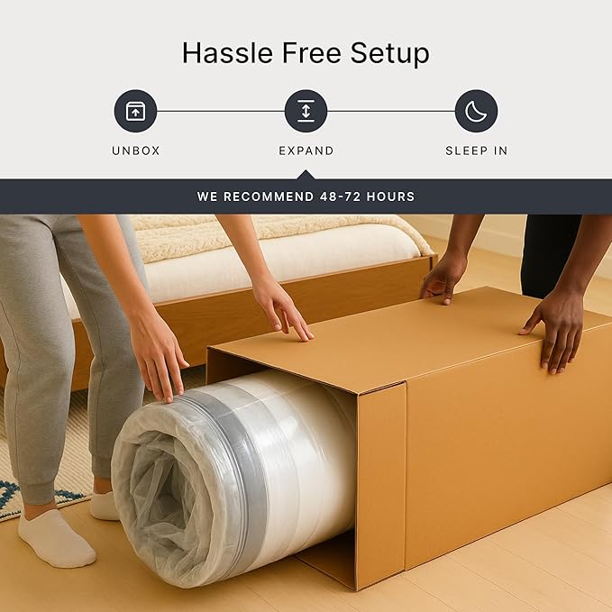 Signature Design by Ashley Chime Memory Foam 12" Twin Mattress with Thick Memory and Support Foam for Pressure Relief, Fiberglass Free, Mattress In A Box