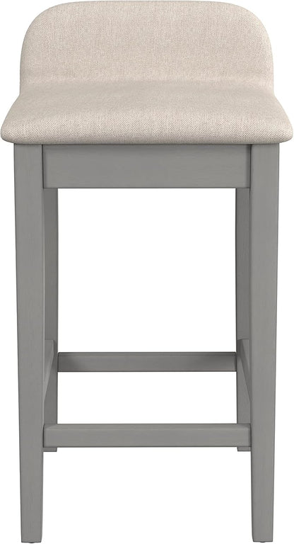 Hillsdale Furniture Maydena Wood Counter Height Stool, Distressed Gray
