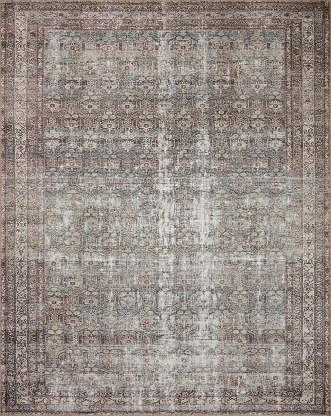 Loloi Amber Lewis Georgie Collection GER-10 Moss/Bark 2'-3" x 3'-9", .19" Pile Height, Accent Rug
