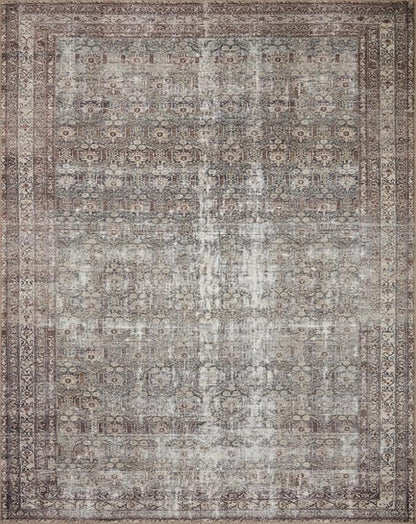 Loloi Amber Lewis Georgie Collection GER-10 Moss/Bark 2'-3" x 3'-9", .19" Pile Height, Accent Rug