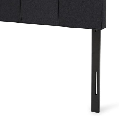 Christopher Knight Home Contemporary Upholstered King/Cal King Headboard, Black