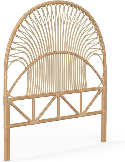 KOUBOO Rattan Loop Headboard, Twin, Natural