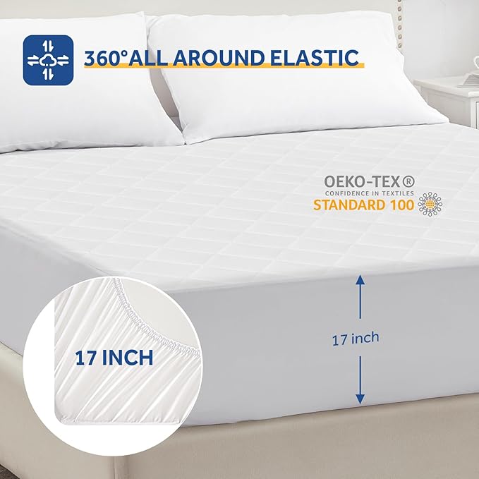 Sealy Heated Mattress Pad King Size Single Control for 2 Zones, 9 Heated Settings & 1-9 Hours Auto Shut Off, Luxury Quilted Bed Warmer with ETL Certified, Soft Extra-Cozy Fabric
